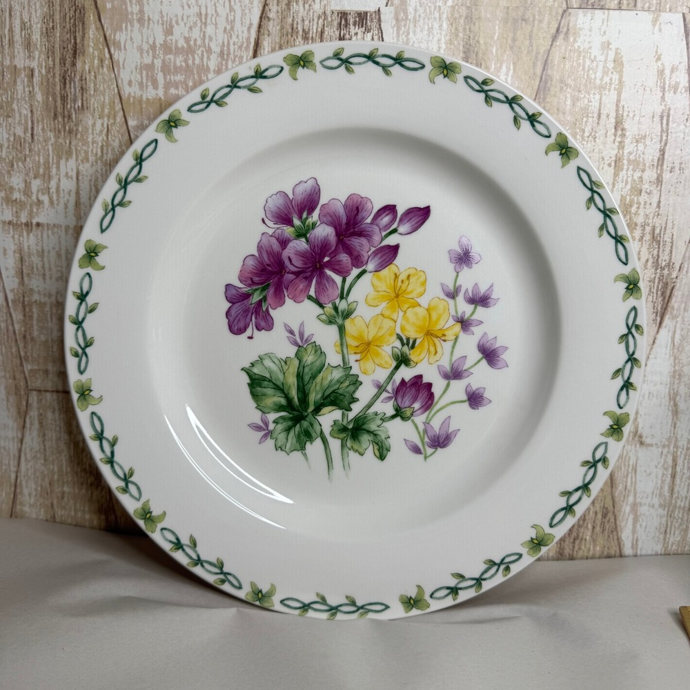 Thomson Pottery Floral Garden Chop Plate 11.75" Floral Platter Serving 1990's